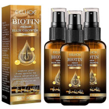 3pcs Biotin Hair Growth Spray Anti Hair Loss Fast Regrowth Scalp Treatment Serum Anti Hair Loss Spray for Men Women
