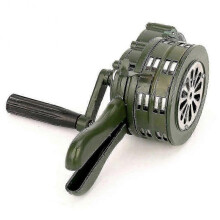 Hand Crank Siren Horn 110db Manual Operated Metal Alarm Air Raid Emergency Safety
