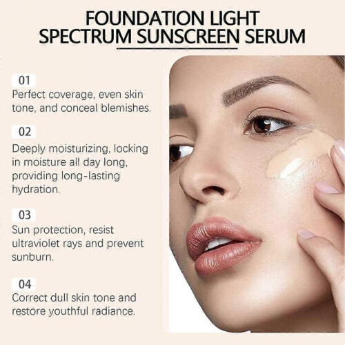 (2pcs) 4 In 1 Makeup-Foundation Hydrating Full Coverage Concealer Cosmetics Tool 2