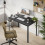 Dining Table Kitchen Table,120x70cm 7