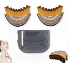 (2PCS) Lymphatic Contour Brush with Drainage Massager for Chin and Jawline Dry Brushing Women's Facial Sculpting Tool