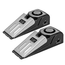 Door Stop Alarm, Door Stop with Non-slip Rubber And Alarm, Alarm Wedge for Door with 120db (2 Pcs)