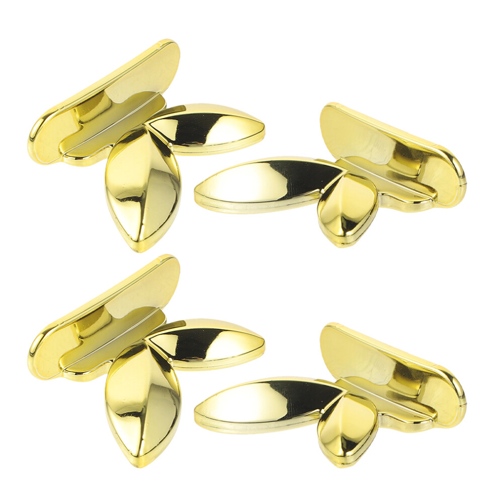 Totority Golden 4Pcs Acrylic Toilet Seat Lifter Handles Toilet Lid Lift Tool