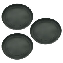 3Pcs Sturdy Green Plant Pots Tray with Flat Bottom for Small Plants