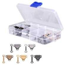 150Pcs DIY Skirt Hook Set Copper Sewing Hooks in Assorted Colors