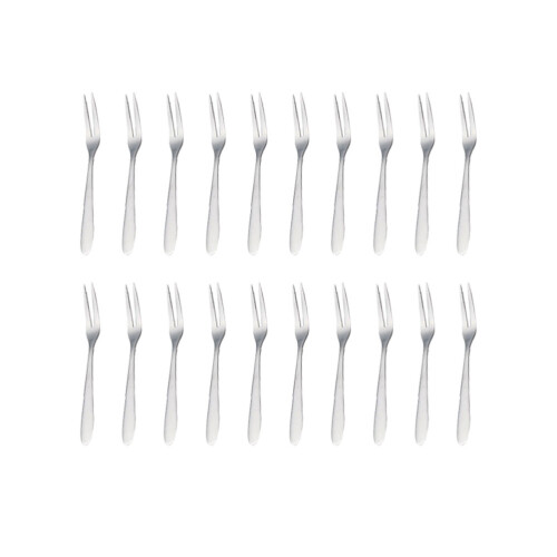 20Pcs Mini Fruit Forks Stainless Steel Dessert Cocktail Kitchen Tool