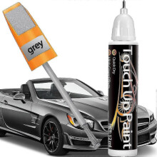 (12ml, Grey) Touch Up Paint For Cars, Automotive Paint Scratch Repair 2 In 1 Touch Up Paint Pen - KM