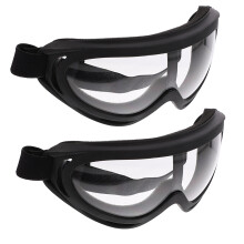 2Pcs Adult Motorcycle Motocross Goggles Windproof Outdoor Glasses