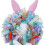 (Blue) Easter Bunny Wreath Spring Wreath Easter Decoration Easter Door Wreath Easter 4