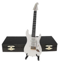 (Electric Guitar, White) Ornamental Miniature Replica Guitars Mini Classical Guitar/electric Guitar Model Holiday Ornament - KM