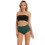 (M,Navy blue)Women Large Size High Waist Panties 2