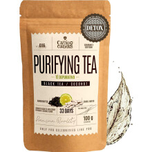 Earl Grey Tea Loose Leaf CAMINO DE CABRAS® Liver Cleanse & Detox Infusion Premium Ceylon & Assam Black Tea with Blue Cornflower & Vanilla | 100g