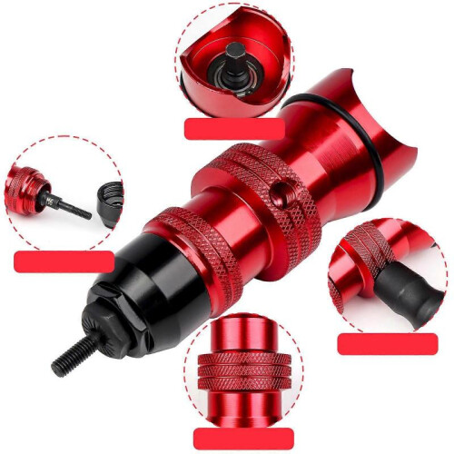 (No Rivet Nuts) Electric Rivet Nut Machine Adapter Rivet Nut Tool Easy Use Professional M3 M4 M5 2
