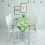 Glass Dining Rectangle Table with Chromed Legs 6
