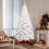 Living And Home 7FT/2.1M Snow Flocked Christmas Tree with Foldable Metal Stand 1