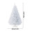 Living And Home 7FT/2.1M Snow Flocked Christmas Tree with Foldable Metal Stand 6