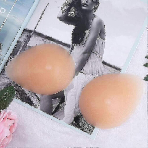 (100g, Spiral) 1 Pair Soft Silicone Breast Forms Fake Boobs Prosthetic Breast Forms For Evening - KM 1