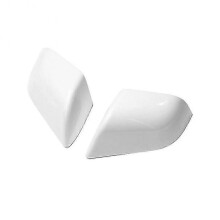 (White) For Tesla Model Y Black Replacement Black Side Rearview Mirror Cover Caps Shell For Car Exterior Accessories
