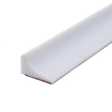 (white) 2m Silicone Shower Threshold Water Dam Wet Room Floor Barrier, Shower Splash Guard Rubber Bath Seal Strip