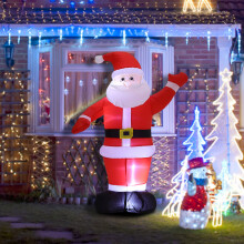 Inflatable Santa Claus Christmas Yard Decoration with LED
