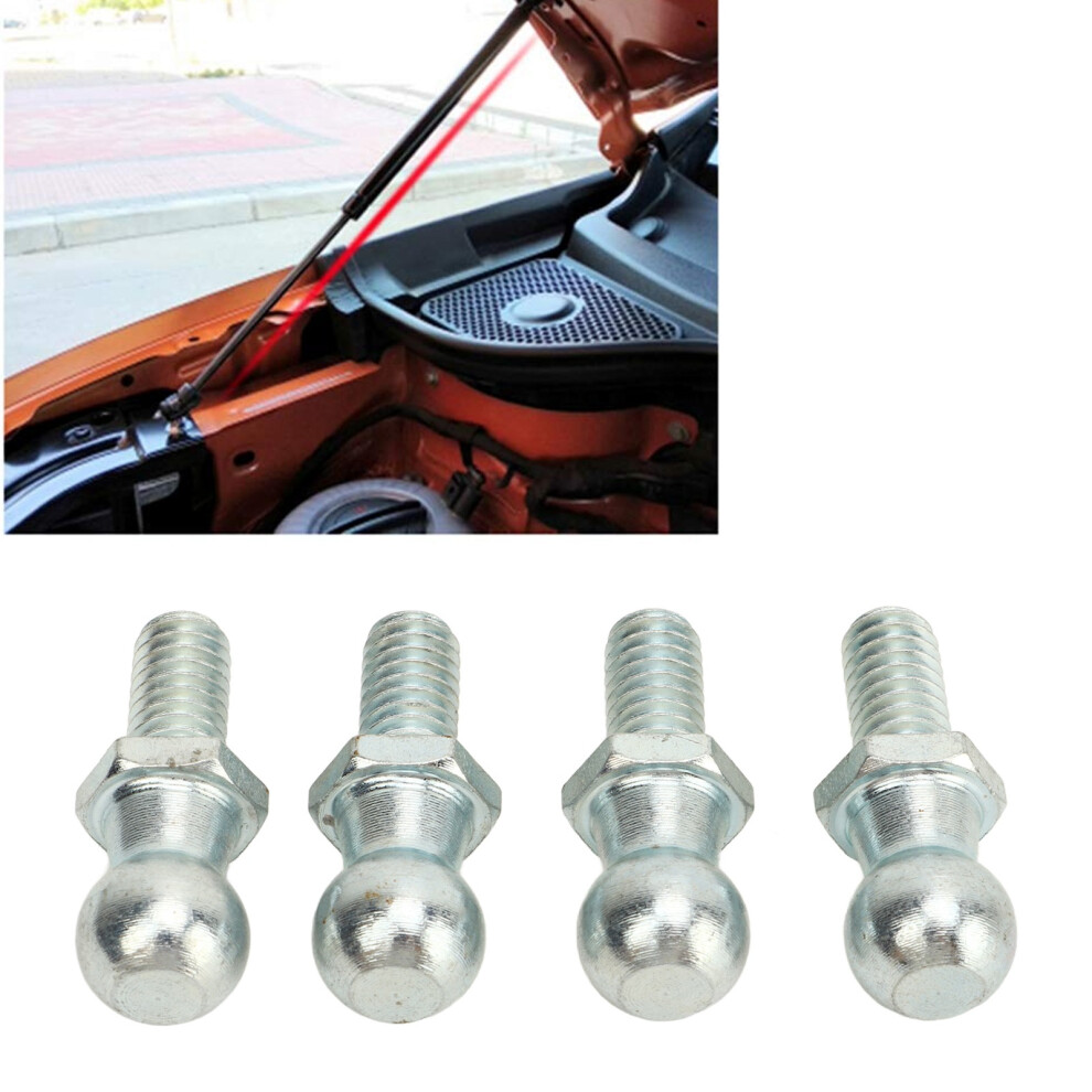 4Pcs 13Mm Ball Studs And Hardware 5/16In 18 Thread For Gas Lift Assist 4941351863189