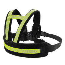 (Green) Child Motorcycle Harness Adjustable Breathable Bicycle Bike Safety Belt with Reflective Strip Kids Safety for Seat Strap - KM