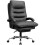 (Black)Ergonomic PU Leather Recliner with Footrest 1