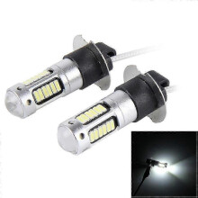 (White Light) 2 PCS H3 10W 30 SMD-4014 LEDs Car Fog Light, DC 12V - KM