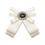 (WHITE) Tie Brooch Bow Shirt With Brooch 1