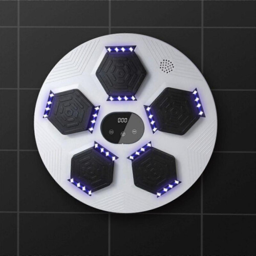 (White) Music Boxing Machine with Led Lighting Effect 1