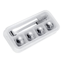 Juego De Cubos De Hielo Acero Inoxidable Para Whisky Con Clip
