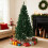 Living And Home 7FT/ 210cm Green Artificial Christmas Tree with Metal Stand 3