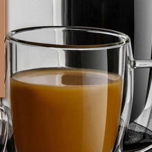 (250ml, transparent) Double Wall Glass Cup with Handle - Heat Resistant Coffee Mugs - Clear Drinking Utensils