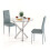 Joolihome 2 PCS Faux Leather Dining Chairs Set High Back 8