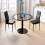 Joolihome 2 PCS Faux Leather Dining Chairs Set High Back 2