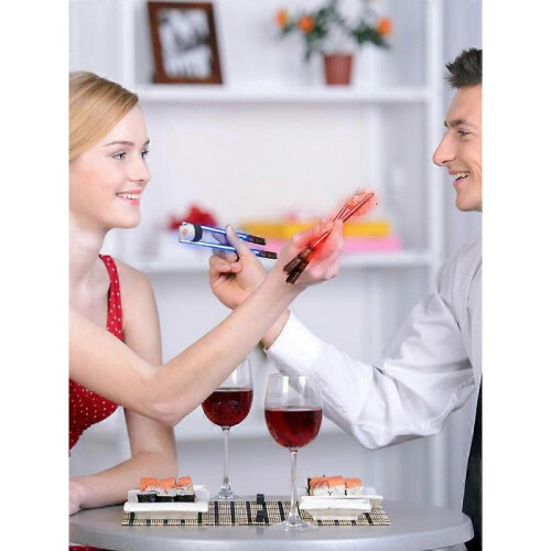 (White) LED Chopsticks Kitchen Tableware ABS 26  3  3 Cm Washable 1 Pair Party Prop Multicolor