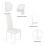 Joolihome 2 PCS Faux Leather Dining Chairs Set High Back 5