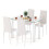 Joolihome 2 PCS Faux Leather Dining Chairs Set High Back 8