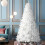Living And Home 6FT/1.8M Snow Flocked Christmas Tree with Foldable Metal Stand 2
