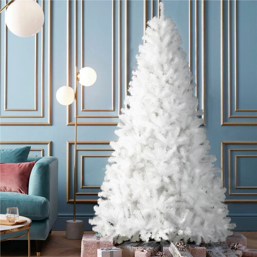 Living And Home 6FT/1.8M Snow Flocked Christmas Tree with Foldable Metal Stand 1