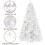 Living And Home 6FT/1.8M Snow Flocked Christmas Tree with Foldable Metal Stand 5
