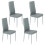 Joolihome 4 PCS Faux Leather Dining Chairs Set High Back 1