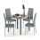 Joolihome 4 PCS Faux Leather Dining Chairs Set High Back 8