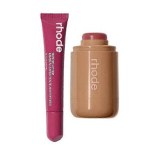 Suitable for 2025 RHODE Baked Teddy Pocket Blush and Espresso Peptide Lip Color Set-jc