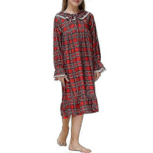 (160cm, Red) Girls Nightgowns Cute Lace Pajamas Dress Long Sleeve Princess Nightdress Sleep Shirts