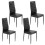 Joolihome 4 PCS Faux Leather Dining Chairs Set High Back 1