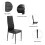 Joolihome 4 PCS Faux Leather Dining Chairs Set High Back 5