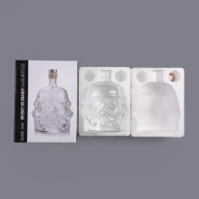 (A, white) Whiskey Decanter Crafted with Clear Glass Flask Carefe Personalized Decanter Gifts for Liquor