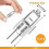 (20W) G4 Halogen Lamps 10w 12v - Warm White - 20 Pack -CN-123 2