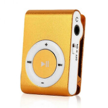 (Orang) Portable Mini 3.5mm Metal Usb Mp3 Music Media Player Fashionable Mp3 Music Player -CN-123